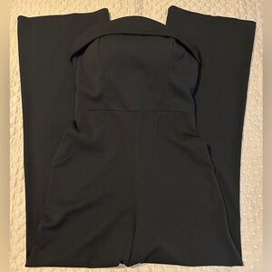 Black strapless jumper straight leg - NWOT - size S